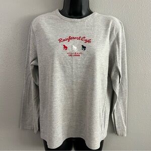 VTG Rainforest Cafe MGM Grand Las Vegas Shirt Size M Embroidered Frogs Souvenir